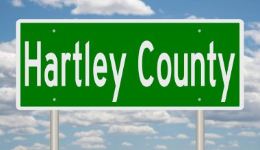 İşaretli yeşil 3D otoyol