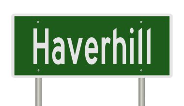 İşaretli yeşil 3D otoyol