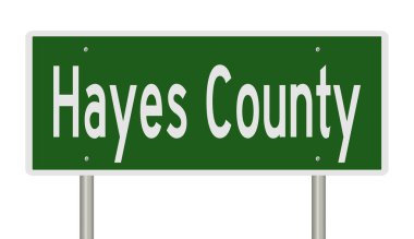 İşaretli yeşil 3D otoyol