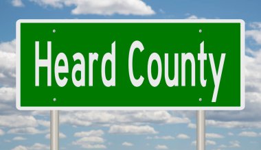 İşaretli yeşil 3D otoyol