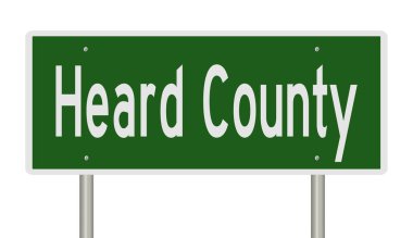 İşaretli yeşil 3D otoyol