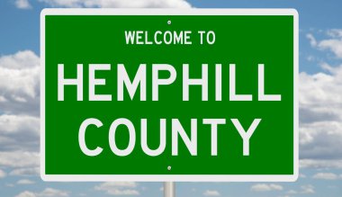 İşaretli yeşil 3D otoyol