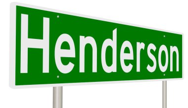 İşaretli yeşil 3D otoyol