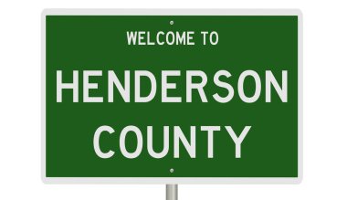 İşaretli yeşil 3D otoyol