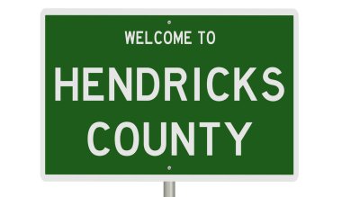 İşaretli yeşil 3D otoyol