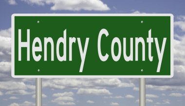 İşaretli yeşil 3D otoyol