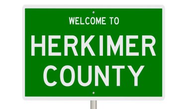 İşaretli yeşil 3D otoyol