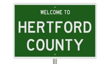 İşaretli yeşil 3D otoyol