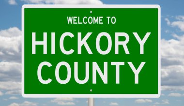 İşaretli yeşil 3D otoyol