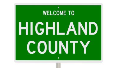 İşaretli yeşil 3D otoyol