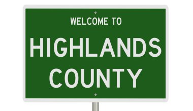 İşaretli yeşil 3D otoyol