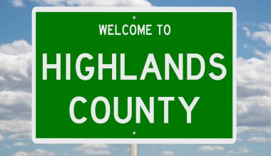 İşaretli yeşil 3D otoyol