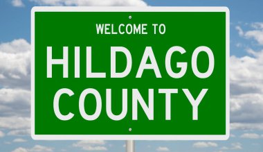 İşaretli yeşil 3D otoyol