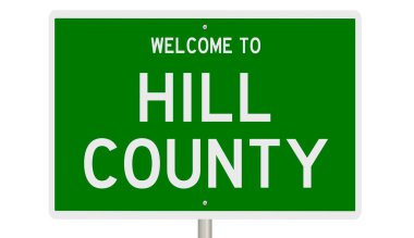 İşaretli yeşil 3D otoyol