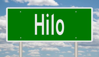 İşaretli yeşil 3D otoyol