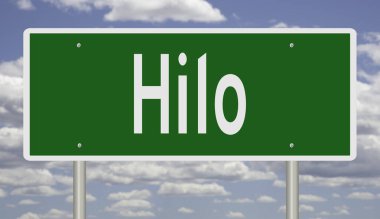 İşaretli yeşil 3D otoyol