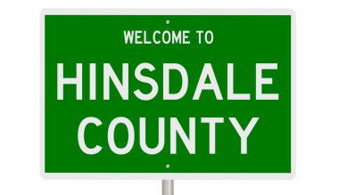 İşaretli yeşil 3D otoyol