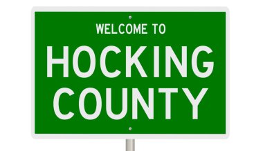 İşaretli yeşil 3D otoyol