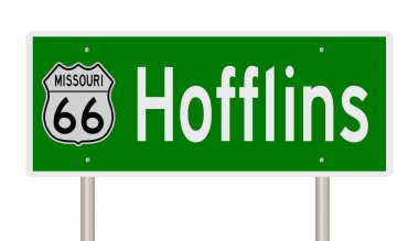 İşaretli yeşil 3D otoyol