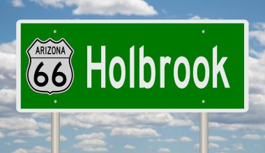 İşaretli yeşil 3D otoyol