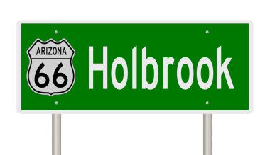 İşaretli yeşil 3D otoyol