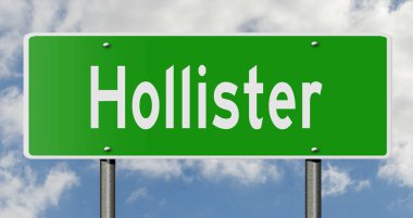 İşaretli yeşil 3D otoyol