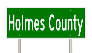 İşaretli yeşil 3D otoyol