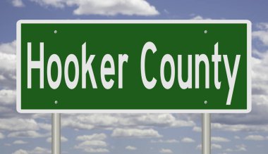 İşaretli yeşil 3D otoyol