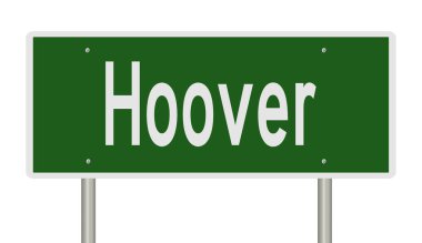 İşaretli yeşil 3D otoyol