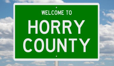 İşaretli yeşil 3D otoyol