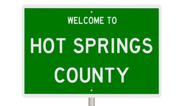 İşaretli yeşil 3D otoyol