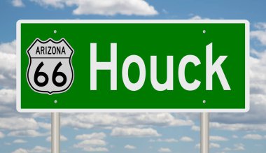 İşaretli yeşil 3D otoyol