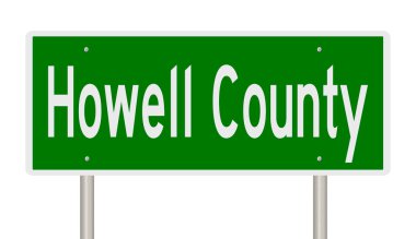 İşaretli yeşil 3D otoyol