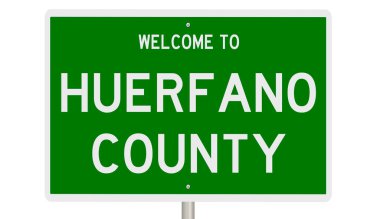 İşaretli yeşil 3D otoyol