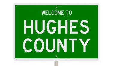 İşaretli yeşil 3D otoyol