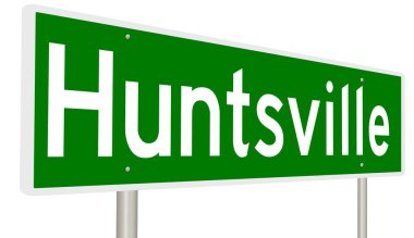 İşaretli yeşil 3D otoyol