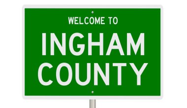 İşaretli yeşil 3D otoyol