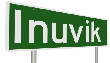 İşaretli yeşil 3D otoyol