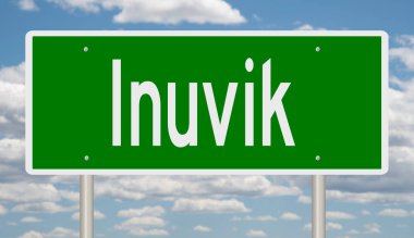 İşaretli yeşil 3D otoyol