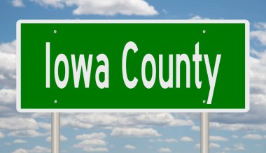 İşaretli yeşil 3D otoyol