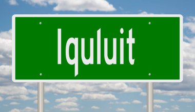 İşaretli yeşil 3D otoyol