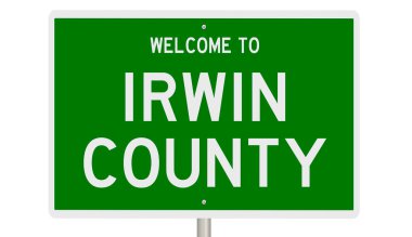 İşaretli yeşil 3D otoyol