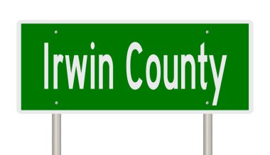 İşaretli yeşil 3D otoyol