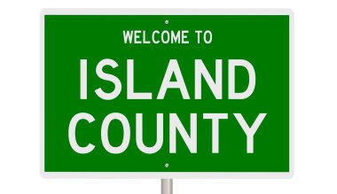 İşaretli yeşil 3D otoyol