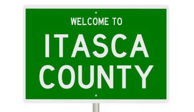 İşaretli yeşil 3D otoyol