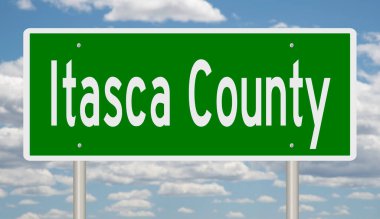 İşaretli yeşil 3D otoyol