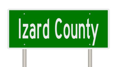 İşaretli yeşil 3D otoyol