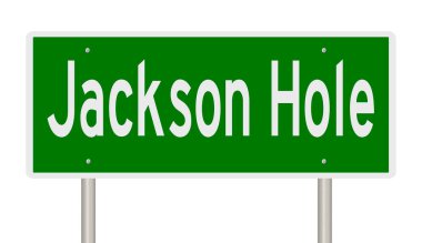 İşaretli yeşil 3D otoyol