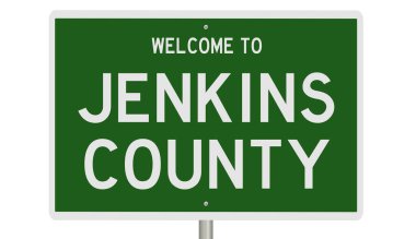 İşaretli yeşil 3D otoyol