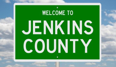 İşaretli yeşil 3D otoyol